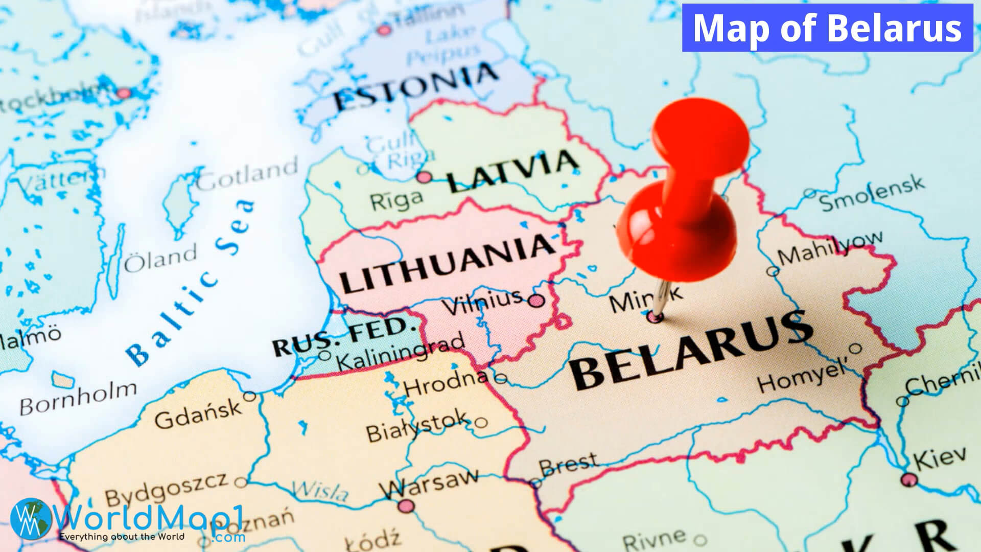 Map of Belarus